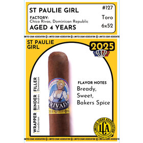 Limited Cigar Association LCA - St. Paulie Girl by Chico Rivas