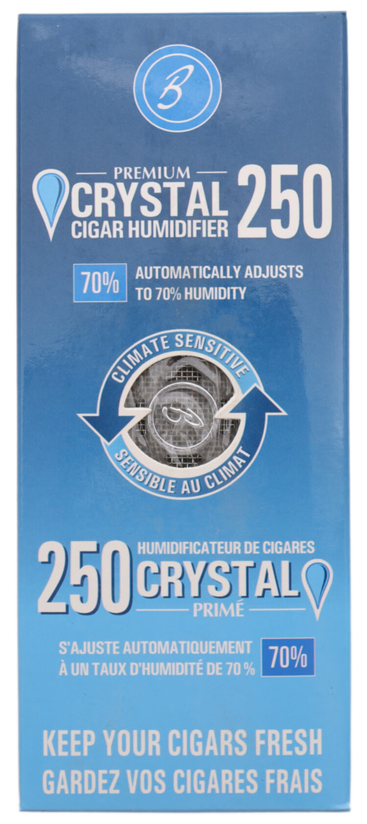 Brigham Humidors Brigham Crystal Humidifier - 250 cigars