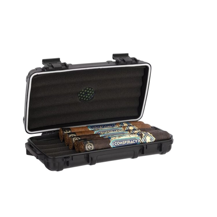 Cigar Caddy Cigar Caddy Travel Humidor - Holds 5 - Black