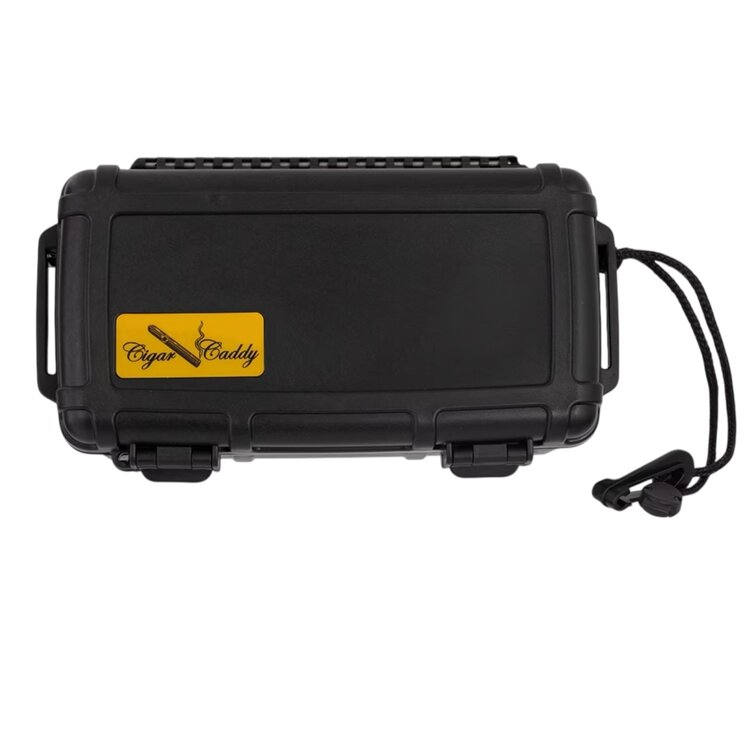 Cigar Caddy Cigar Caddy Travel Humidor - Holds 10 - Black