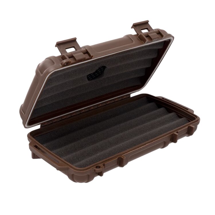 Cigar Caddy Cigar Caddy Travel Humidor - Holds 5 - Brown