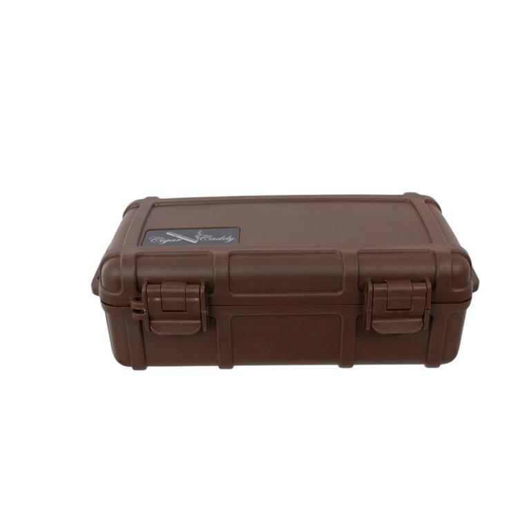 Cigar Caddy Cigar Caddy Travel Humidor - Holds 10 - Brown