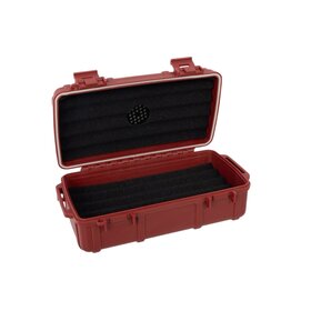 Cigar Caddy Cigar Caddy Travel Humidor - Holds 10 - Red