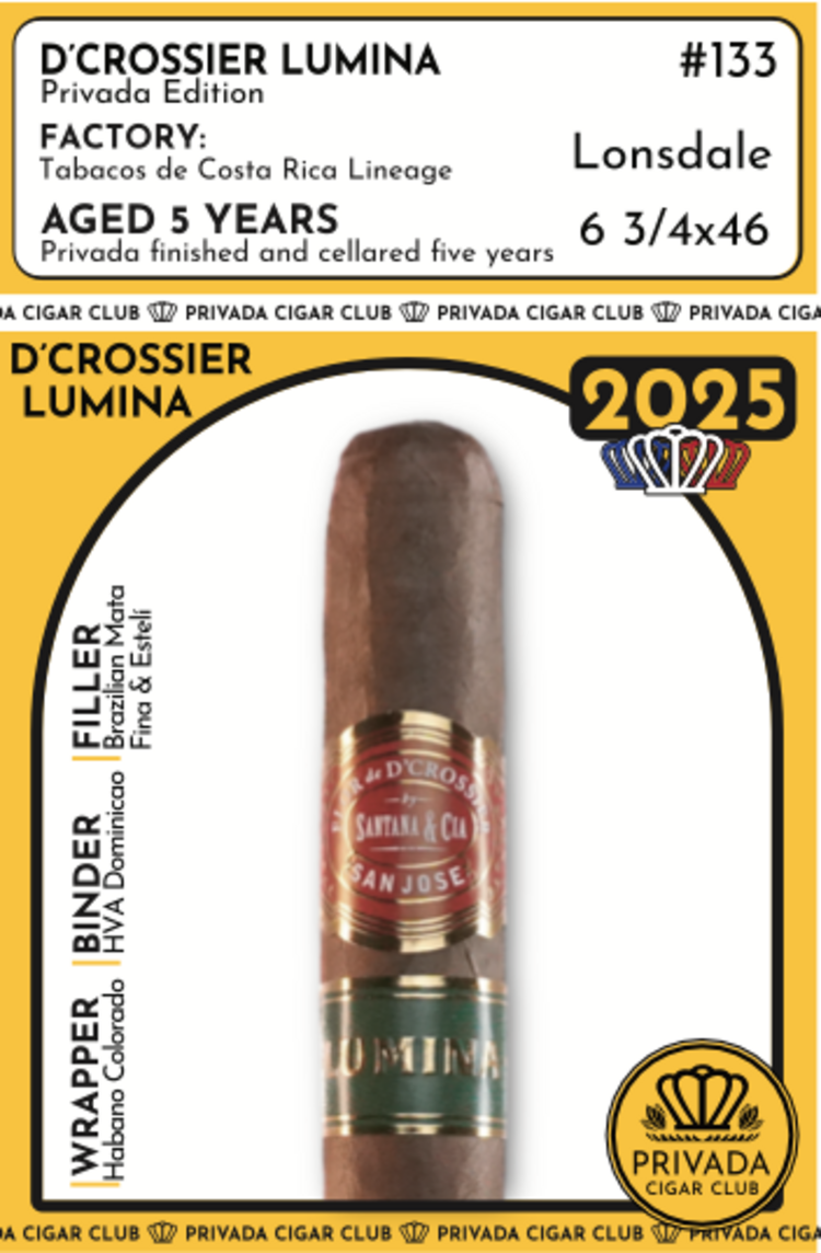 Limited Cigar Association LCA Plus - D'Crossier Lumina Privada Edition