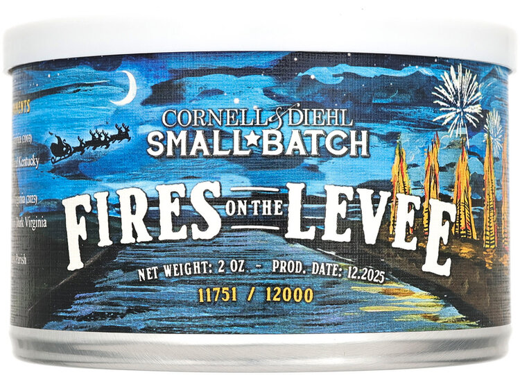 Cornell & Diehl C&D Pipe Tobacco - Small Batch - Fires on the Levee Tins 2 oz.