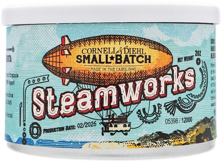 Cornell & Diehl C&D Pipe Tobacco - Small Batch - Steamworks Tins 2 oz.