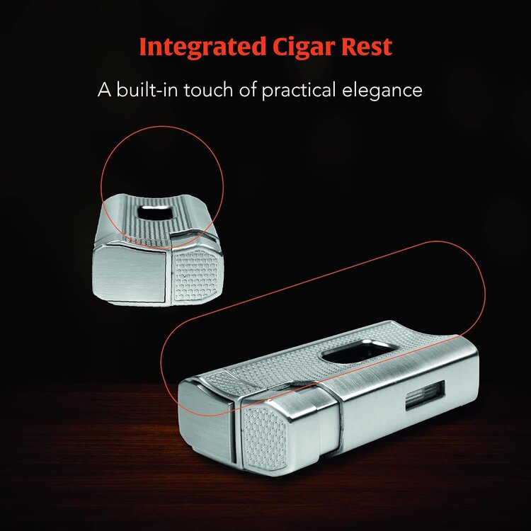 Ash & Ember Ash & Ember - Spirit Cigar Lighter - Triple Torch and V-Cutter