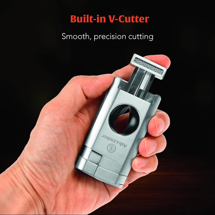 Ash & Ember Ash & Ember - Spirit Cigar Lighter - Triple Torch and V-Cutter