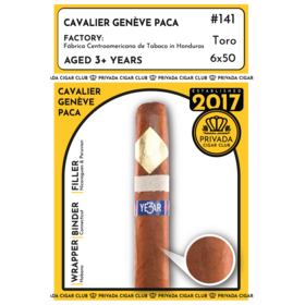 Limited Cigar Association LCA Plus - Cavalier Genève Paca 3yr