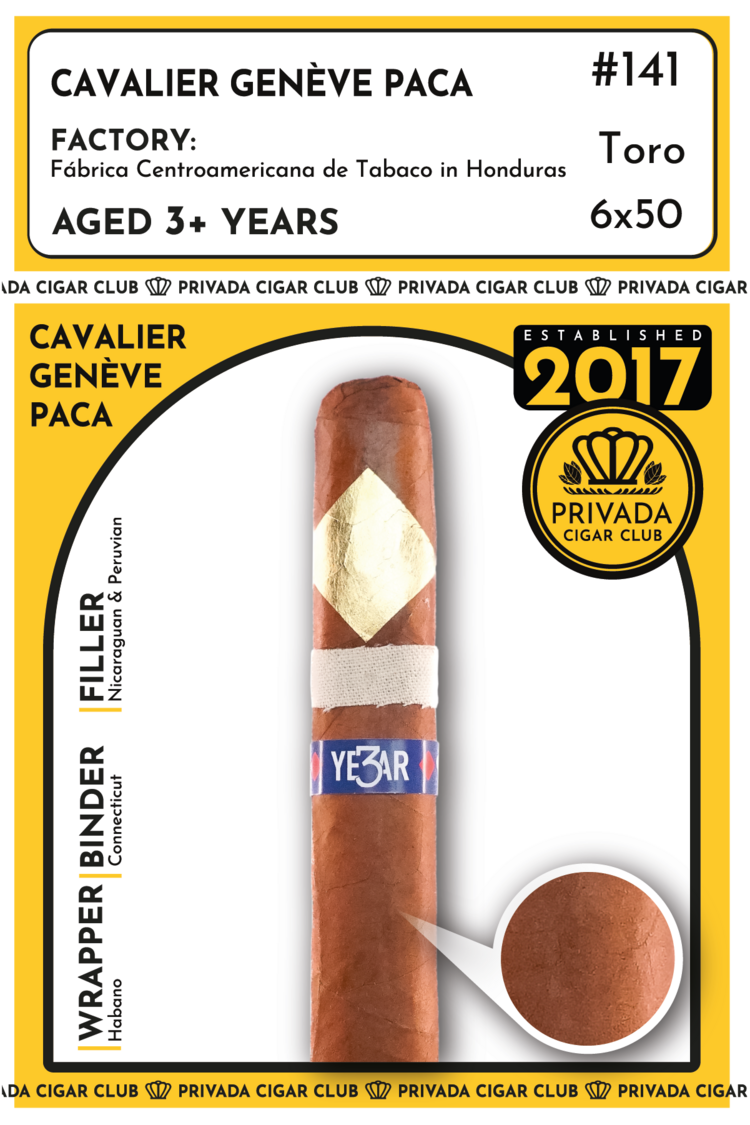 Limited Cigar Association LCA Plus - Cavalier Genève Paca 3yr