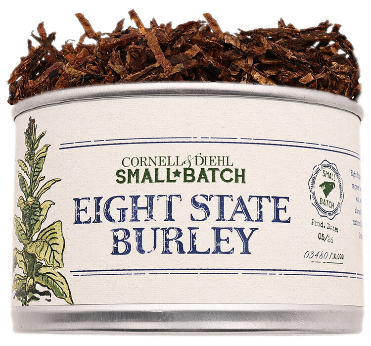 Cornell & Diehl C&D Pipe Tobacco Eight State Burley Tins 2 oz.