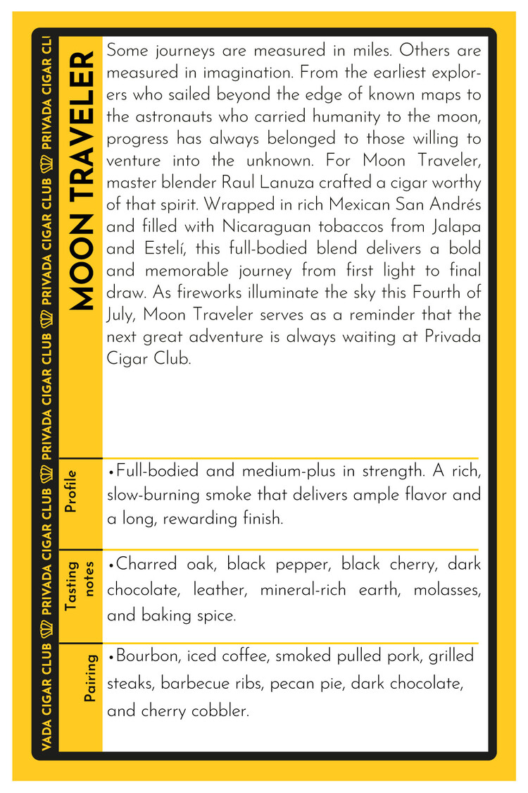 Limited Cigar Association LCA - Moon Traveler