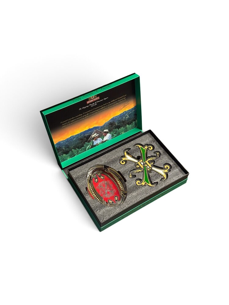 Arturo Fuente Opus X A. Fuente Opus X - Crystal Two - Piece Ashtray - Green