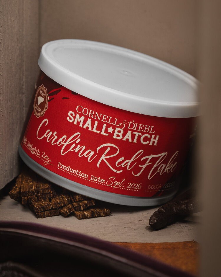 Cornell & Diehl C&D Small Batch Pipe Tobacco Carolina Red Flake 2026 Tins 2 oz.