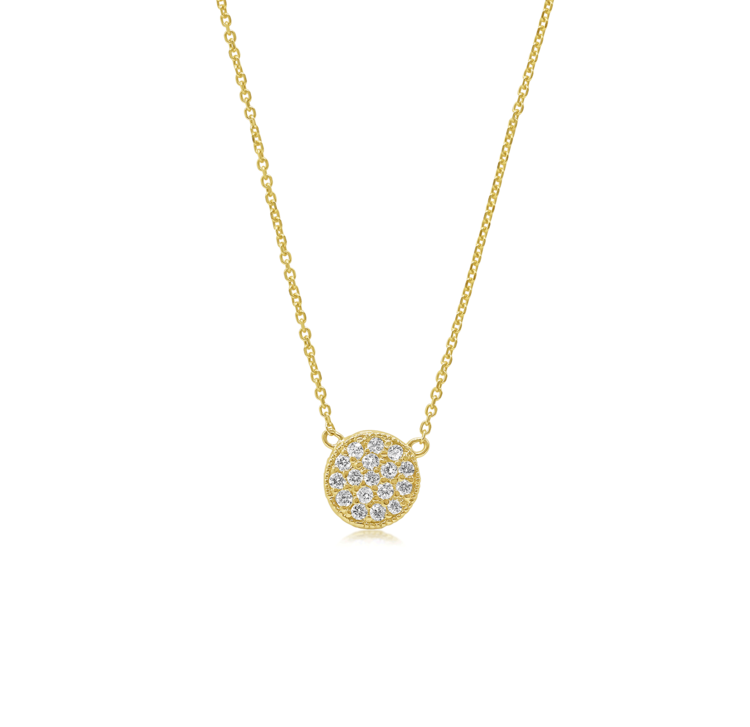 Tierno Gold & Pave Diamonds Pendant