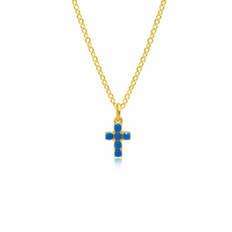 Gold Turquoise Cross
