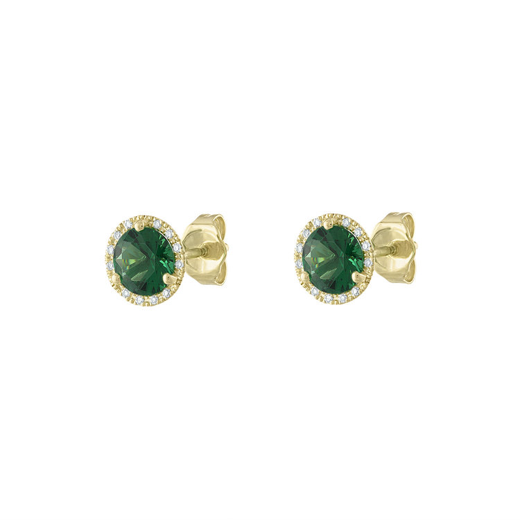 Golden Halo Gemstuds