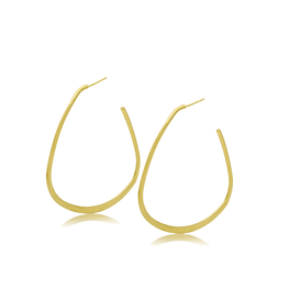 Lilibeth Hoop Earring with Oval Design