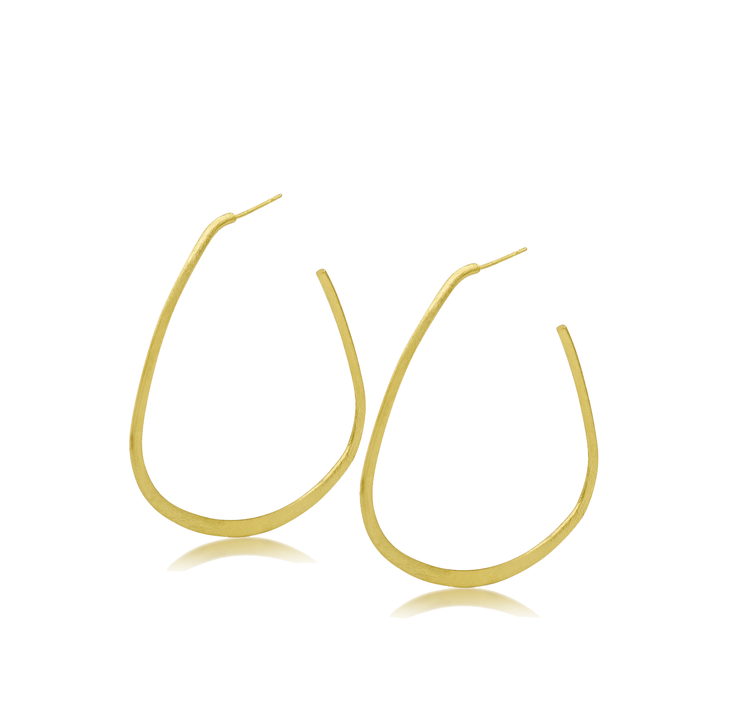 Lilibeth Hoop Earring with Oval Design