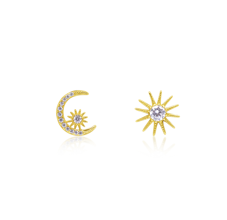 Earring Set  Moon & Sun