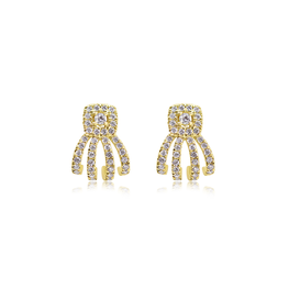Gold Earring with Diamonds