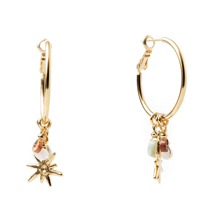 Estrellita Hoop Earrings