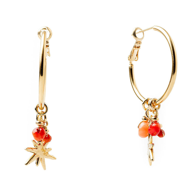 Estrellita Hoop Earrings