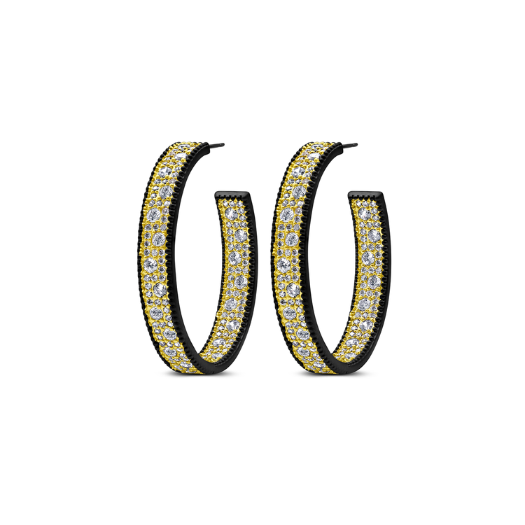 Pave Hoop Earring