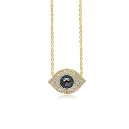Diamond Evil Eye Necklace