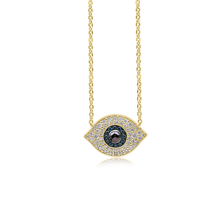 Diamond Evil Eye Necklace