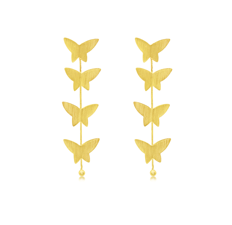 Papillon Butterfly Gold Earring