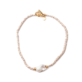 1 Pearl Linen Necklace