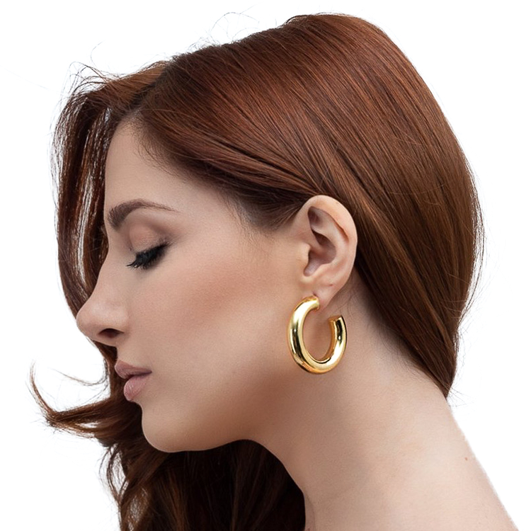 Bianca Shinny Hoop Earrings