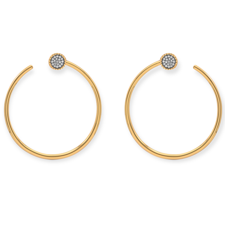 Emilia Side Hoop Earring