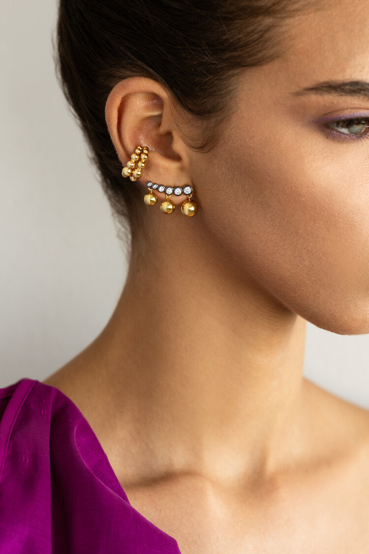 Olivia Dangling Ear Climber Earrings