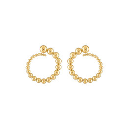 Olivia Serpent Hoop Earrings Gold