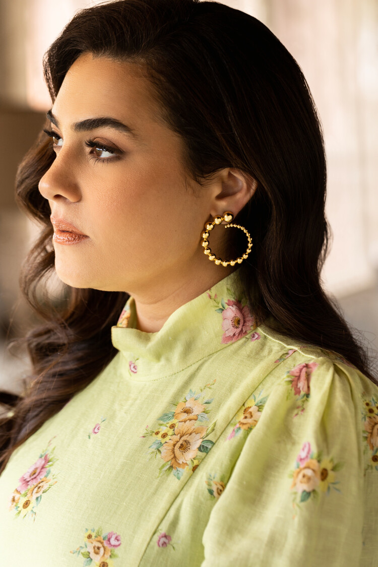 Olivia Serpent Hoop Earrings Gold