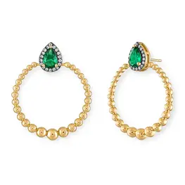 Diana Doorknocker Pear Earrings