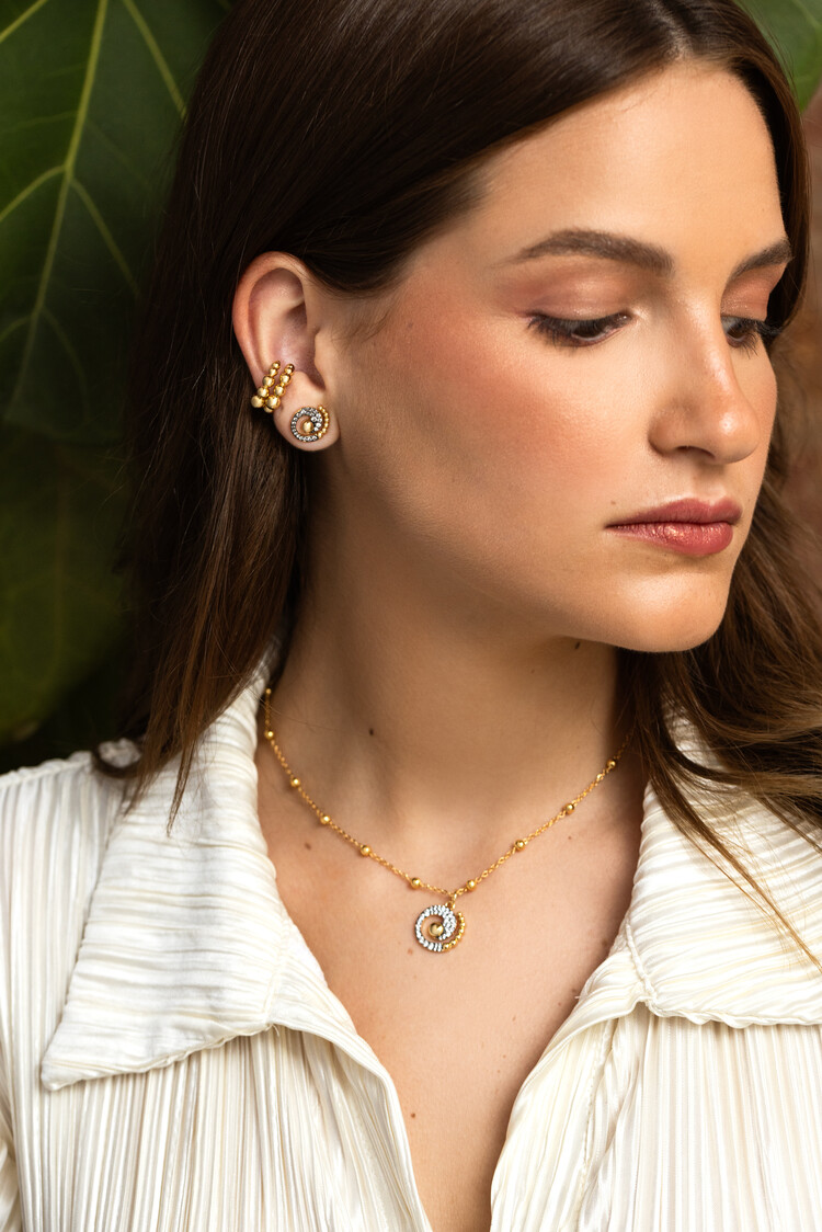 Sparkly Serpent Stud Earrings