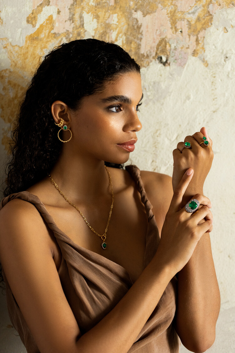 Diana Doorknocker Pear Earrings