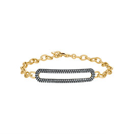 Selena Pave Link Bracelet with Chain