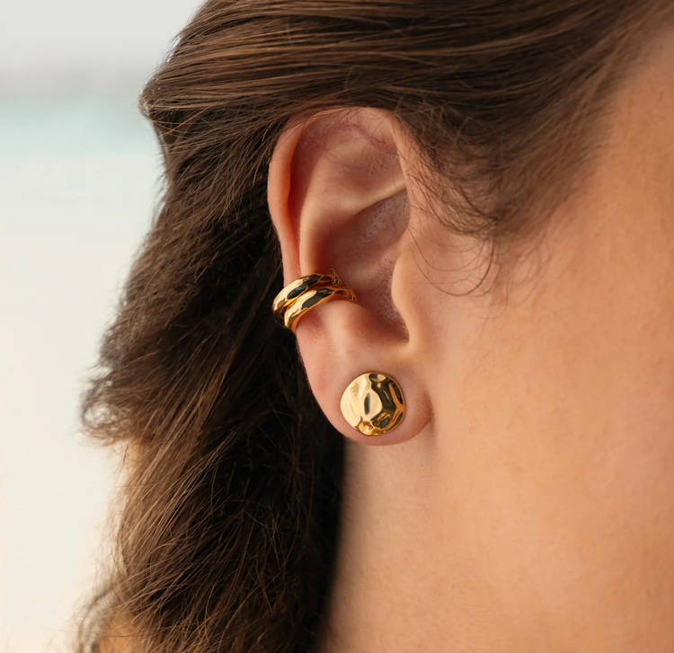 Mar Hammerred Stud Earrings