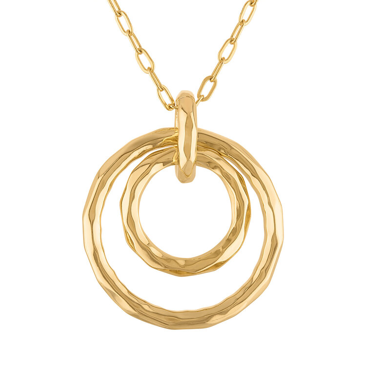 Marina Hammered Long Necklace