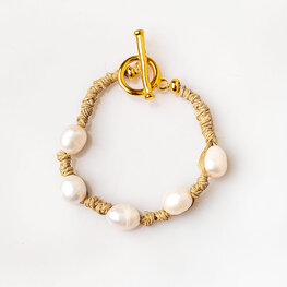 Nilo Bracelet with 5 Pearls