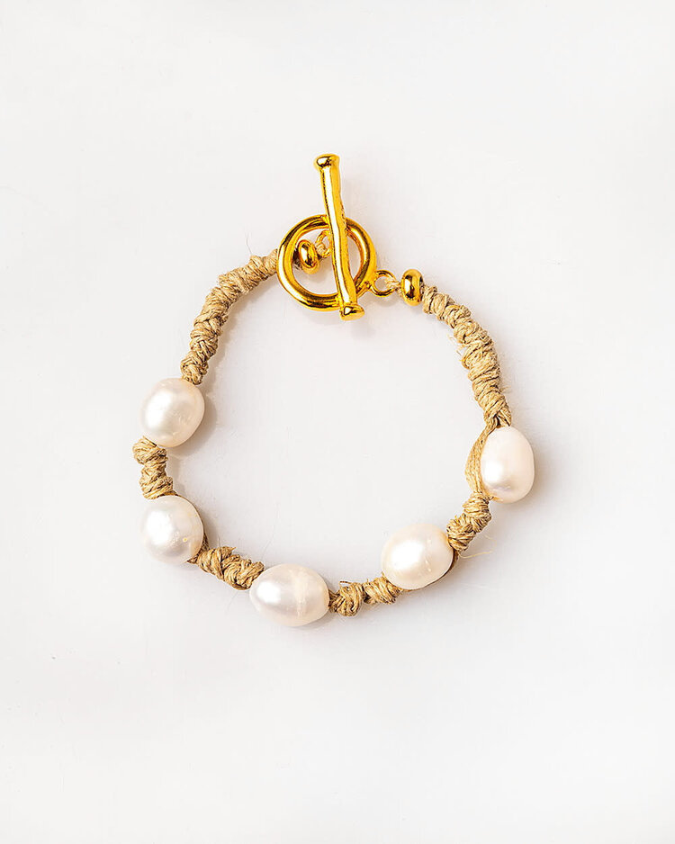 Nilo Bracelet with 5 Pearls
