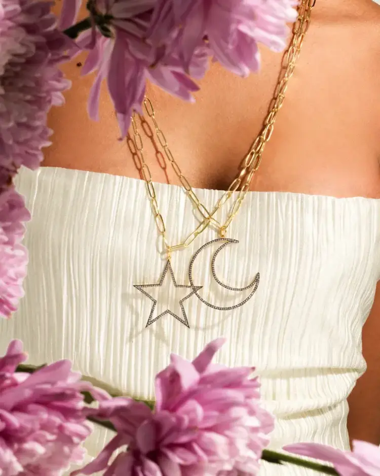 Mariela Moon Long Necklace