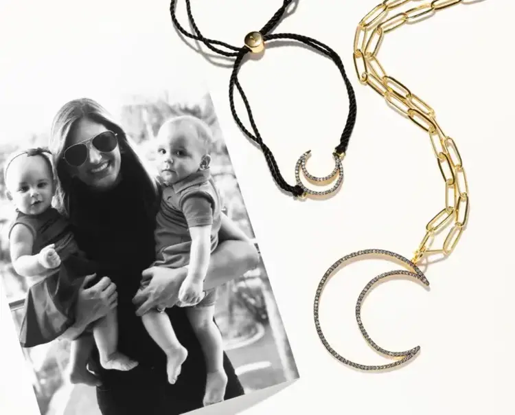 Mariela Moon Long Necklace