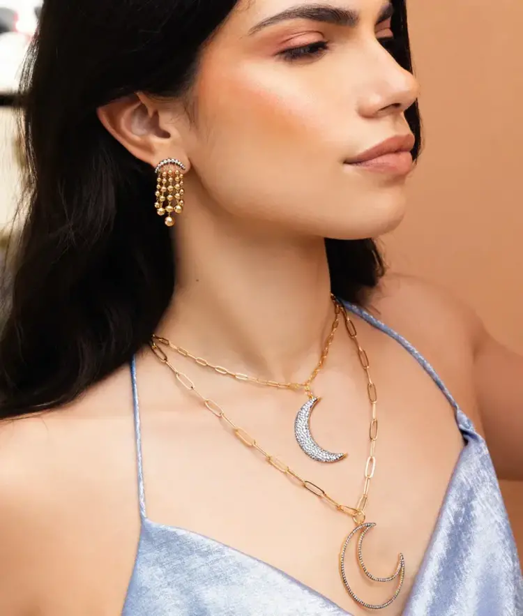 Mariela Moon Long Necklace