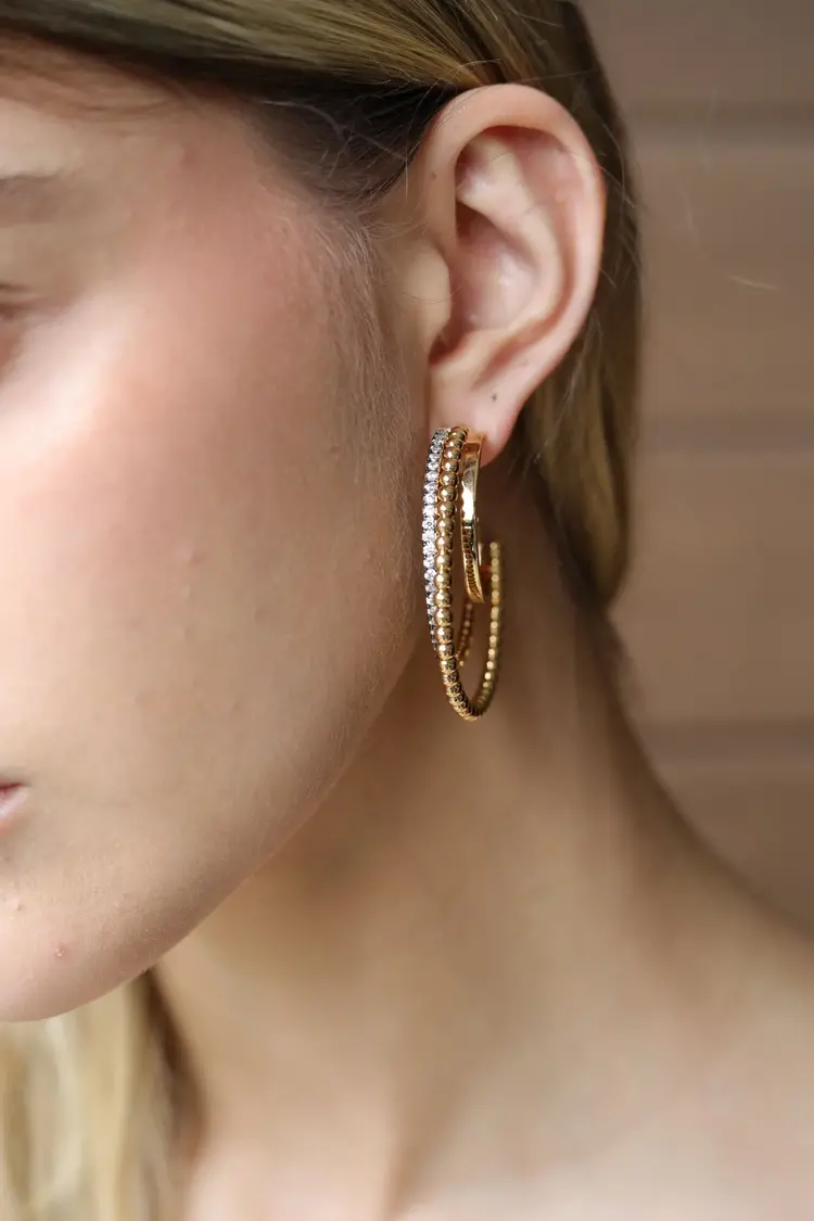 Talia Statement Hoop Earrings