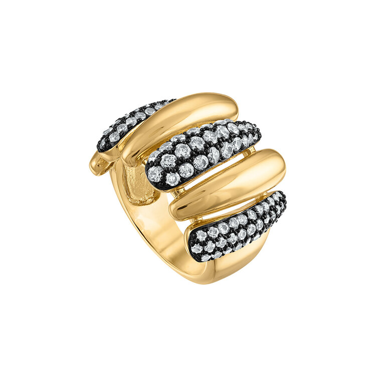 Spike Pave Ring